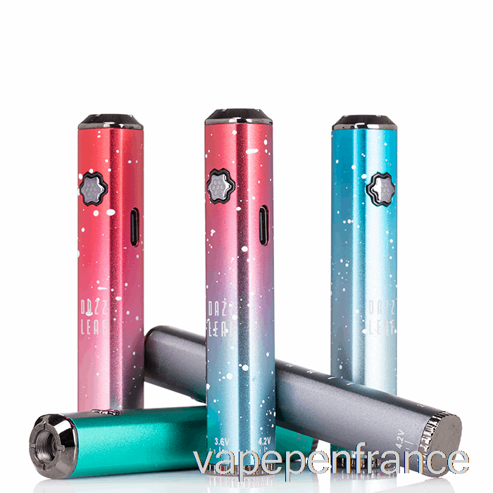 Dazzleaf Squarii Bottom Twist 510 Batterie Or / Stylo Vape éclaboussures Vertes